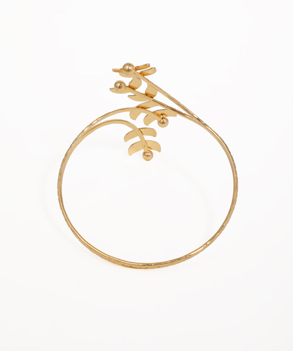 Sculpted Leaf Vine Arm Cuff | Stylika