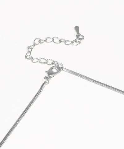 Flexible Panel Drop Necklace with Slim Chain | Stylika