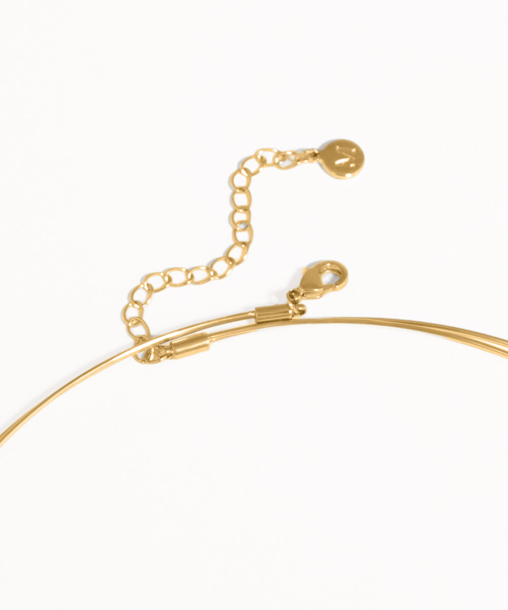 Butterfly & Pearl Double Strand Necklace | Stylika