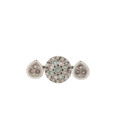 Petal Medallion Trio Ring | Stylika