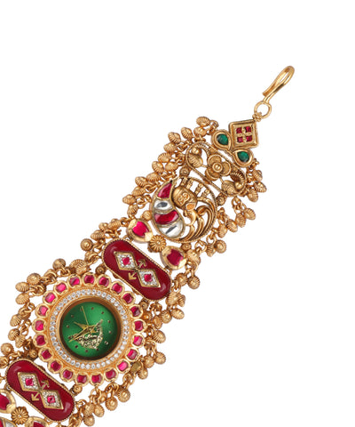 Heritage bracelet watch featuring enamel-style accents