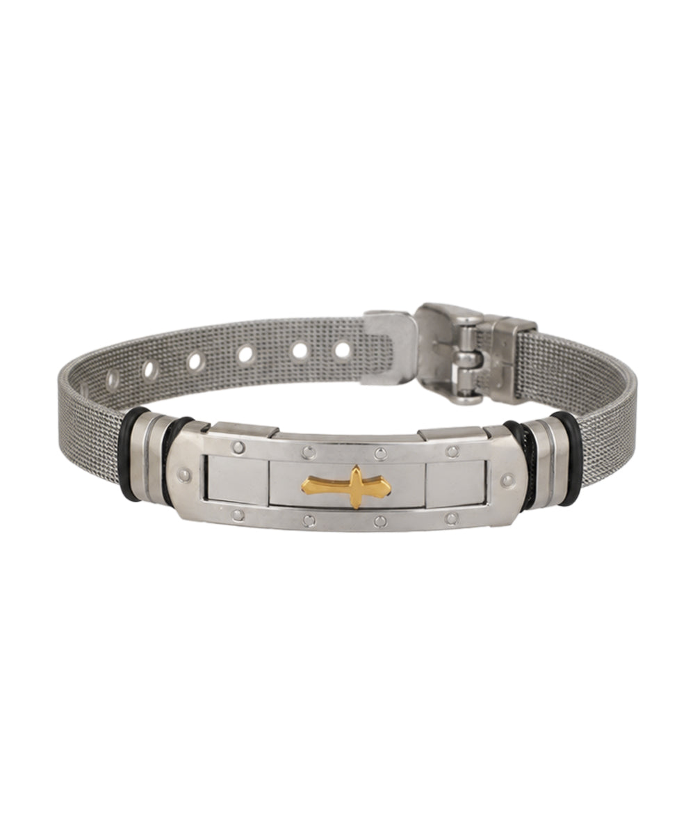 Rivet Cross Mesh Bracelet | Stylika