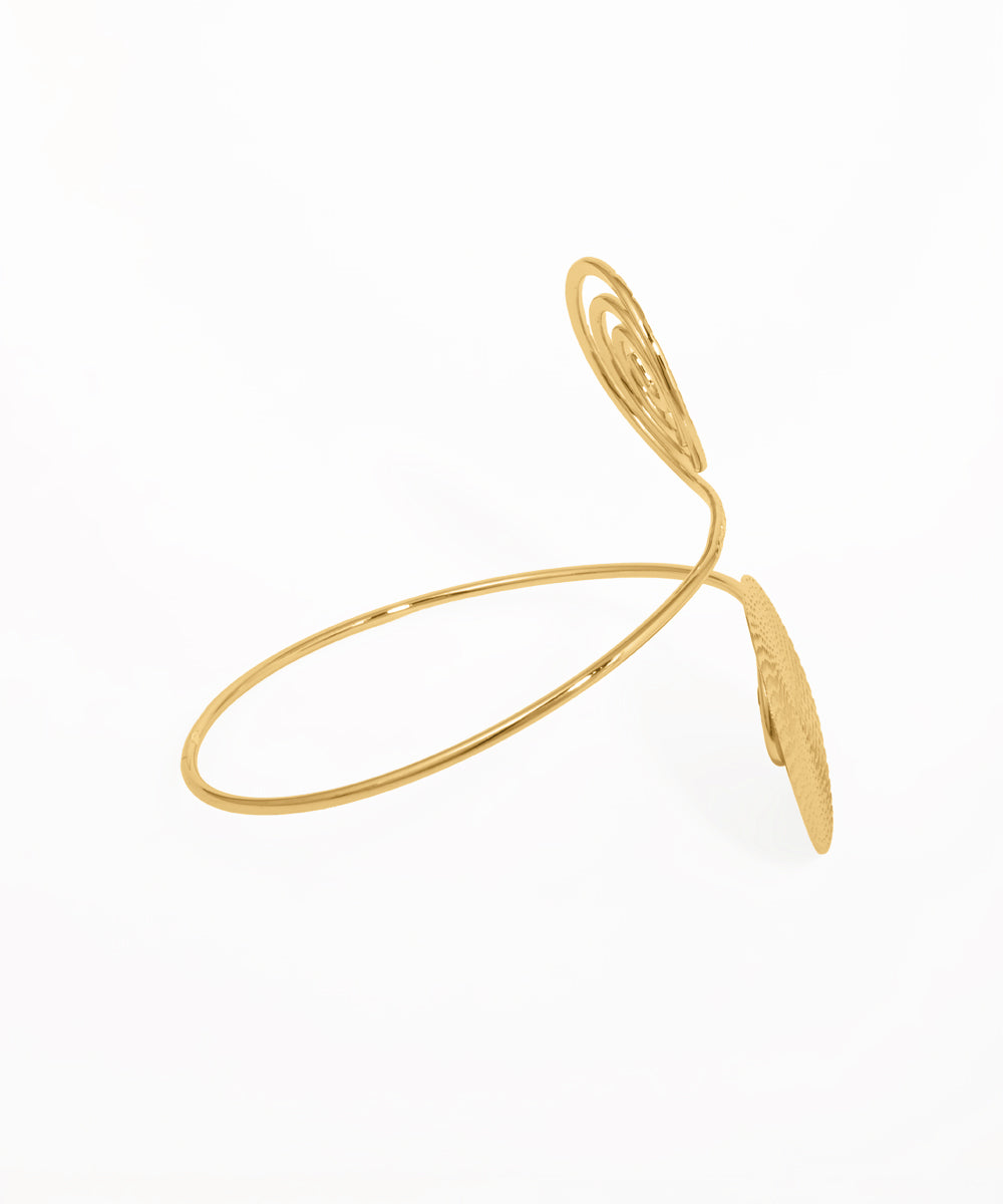 Abstract Spiral Disc Arm Cuff | Stylika