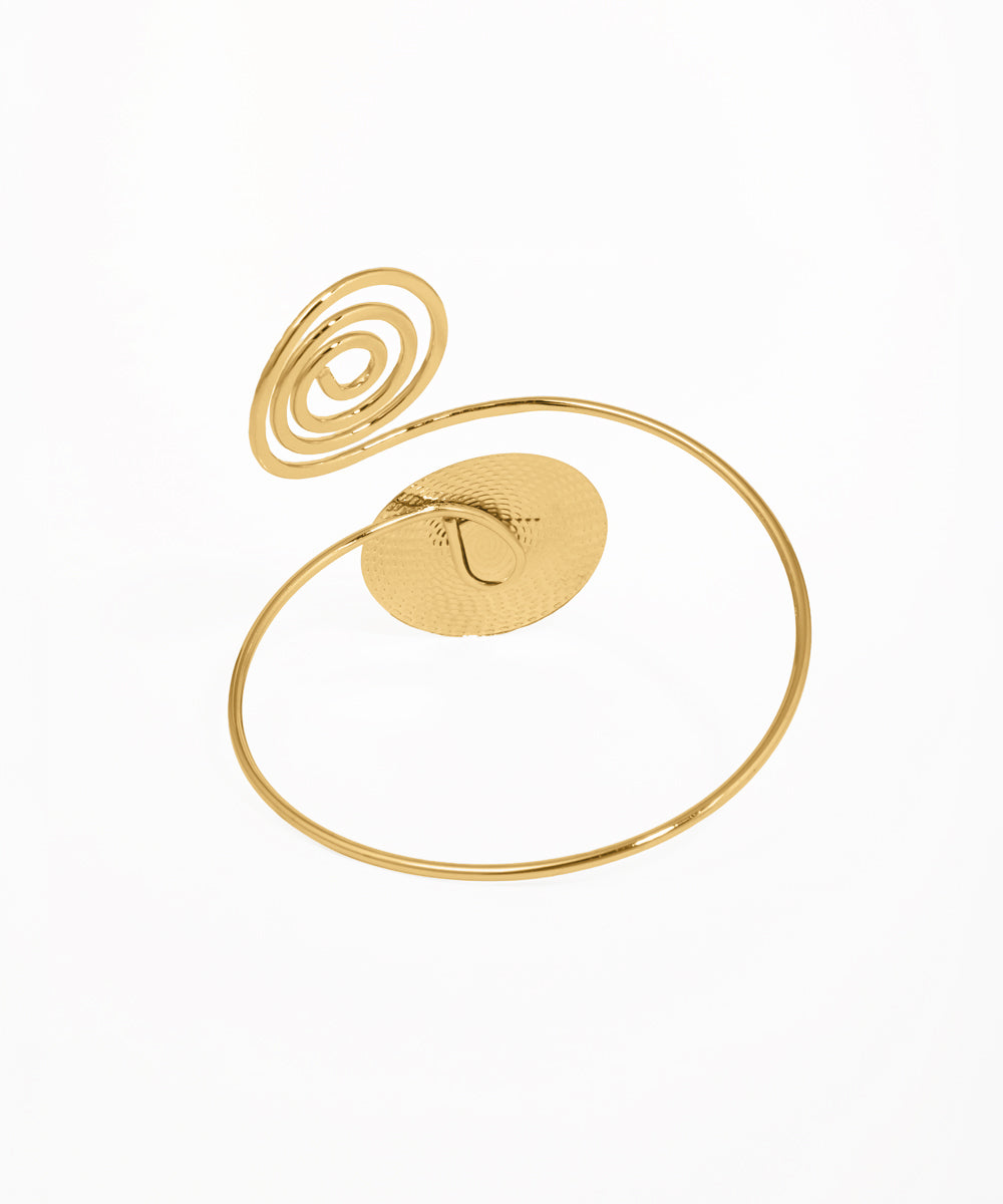 Abstract Spiral Disc Arm Cuff | Stylika