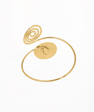 Abstract Spiral Disc Arm Cuff | Stylika