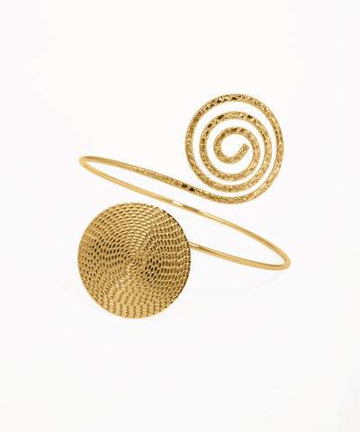 Abstract Spiral Disc Arm Cuff | Stylika