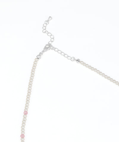 Beaded Choker Necklace with Pastel Teardrop Accents | Stylika