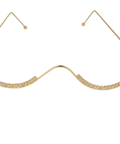 Modern Contour Facelet with Sparkling Stone Design | Stylika