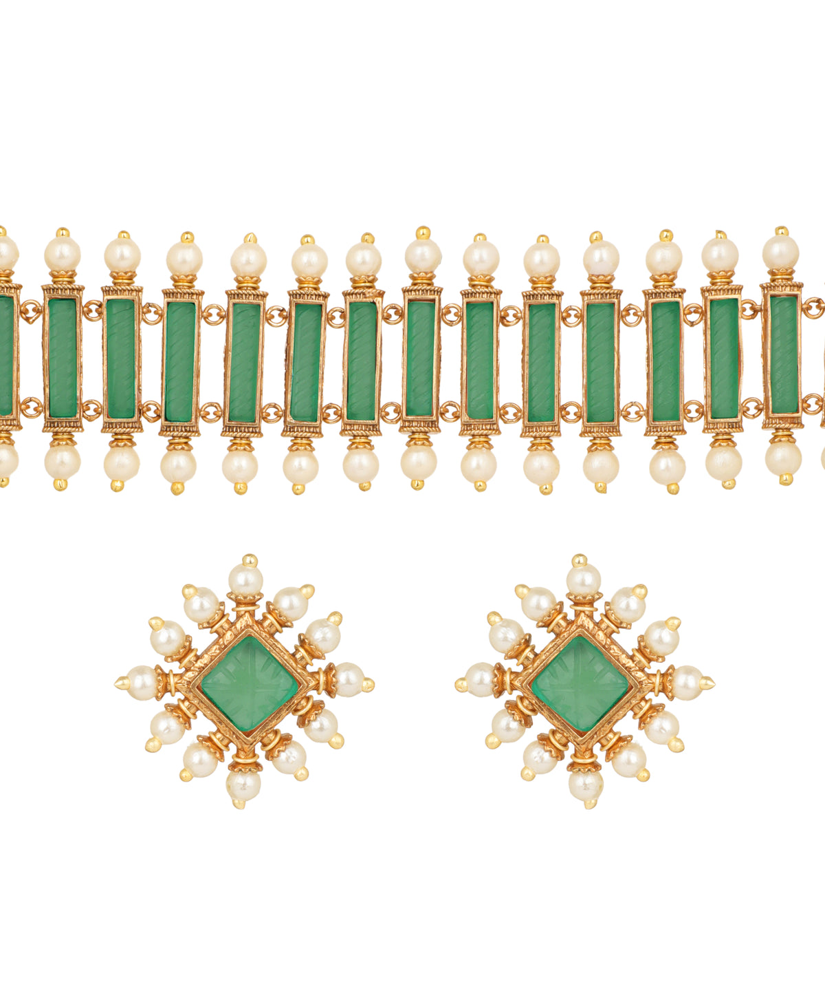 Navratna Bar Choker Necklace | Stylika
