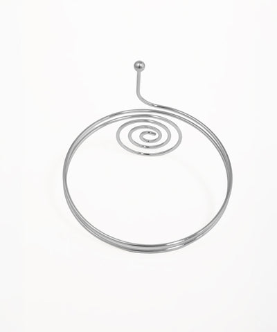 Wrap-Around Spiral Arm Cuff with Sphere Detail | Stylika