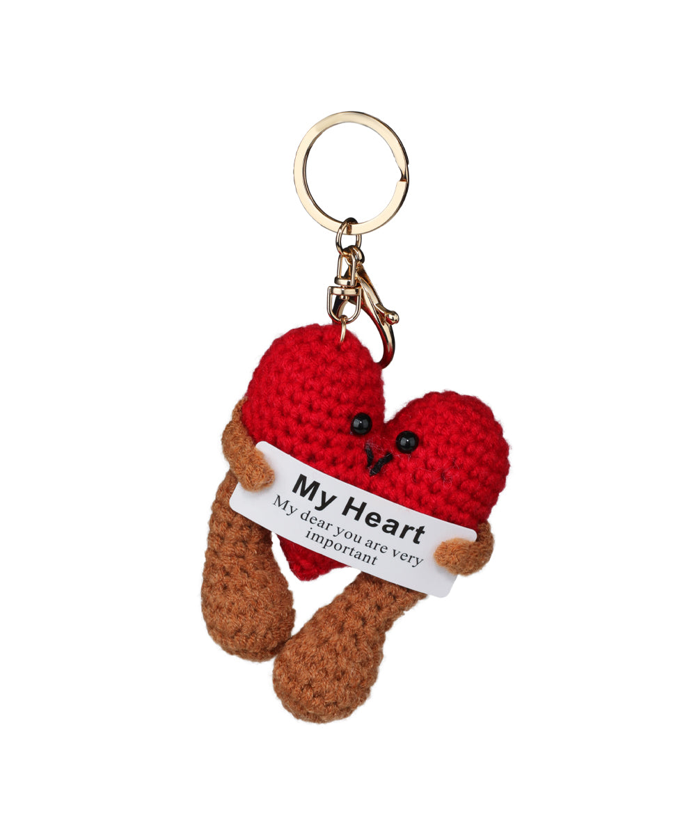 My Heart Crochet Bag Charm | Stylika