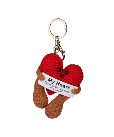 My Heart Crochet Bag Charm | Stylika