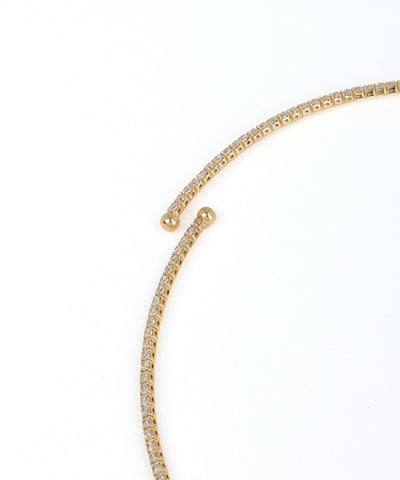 Dainty Pave-Style Sparkle Choker Necklace | Stylika