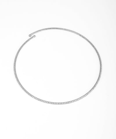 Dainty Pave-Style Sparkle Choker Necklace | Stylika