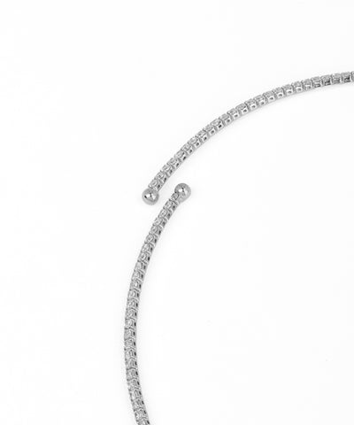 Dainty Pave-Style Sparkle Choker Necklace | Stylika