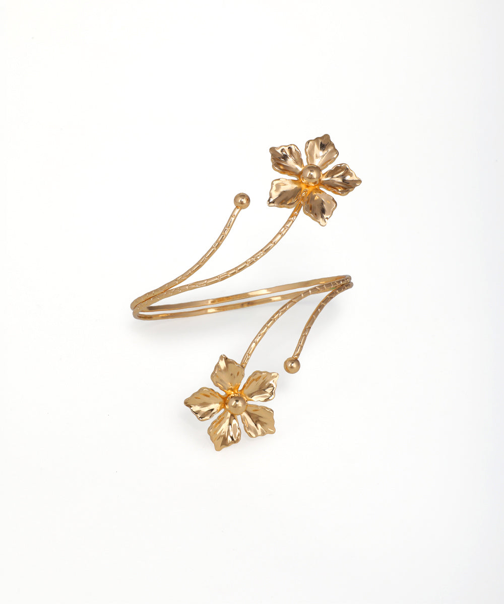 Wrought Floral Open Arm Cuff | Stylika