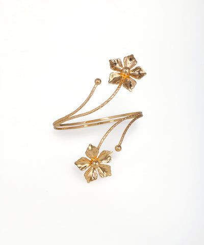 Wrought Floral Open Arm Cuff | Stylika