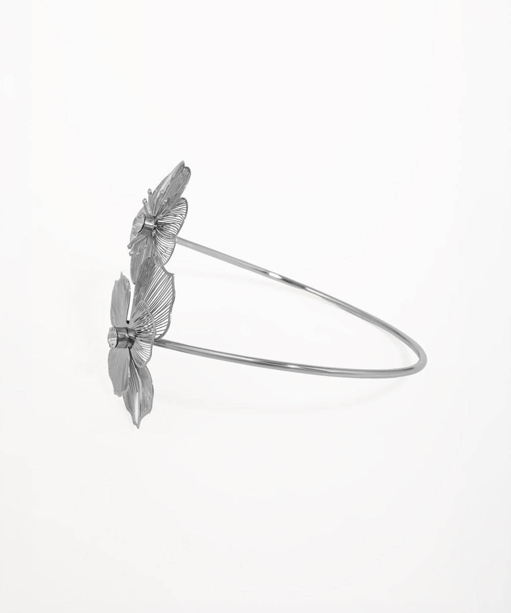 Delicate Filigree Floral Arm Cuff | Stylika