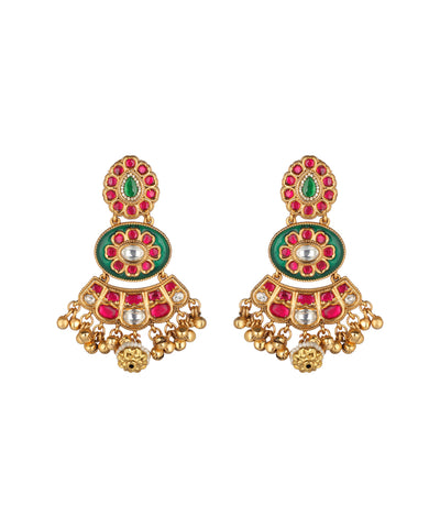 Traditional necklace set styled for festive ensembles