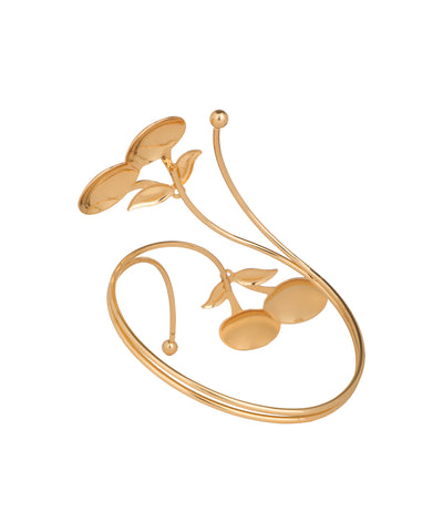 Cherry Motif Arm Cuff with Leaf Detail | Stylika