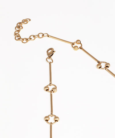 Eclectic Leaf and Pearl Drop Necklace | Stylika