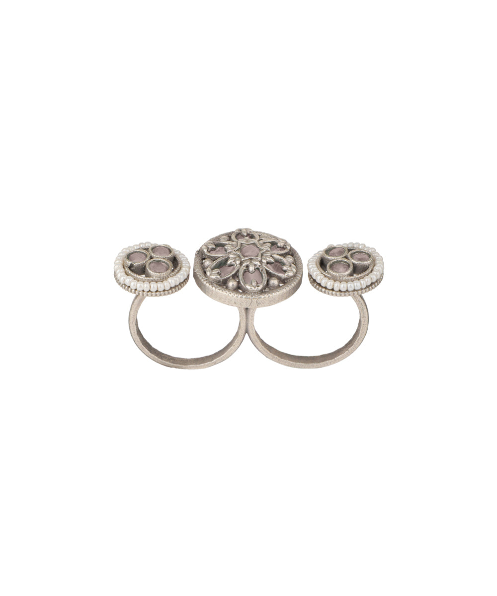 Floral Medallion Trio Ring | Stylika