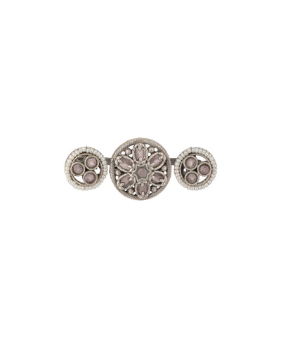 Floral Medallion Trio Ring | Stylika