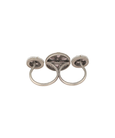 Floral Medallion Trio Ring | Stylika