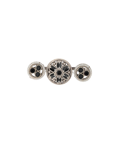 Floral Medallion Trio Ring | Stylika