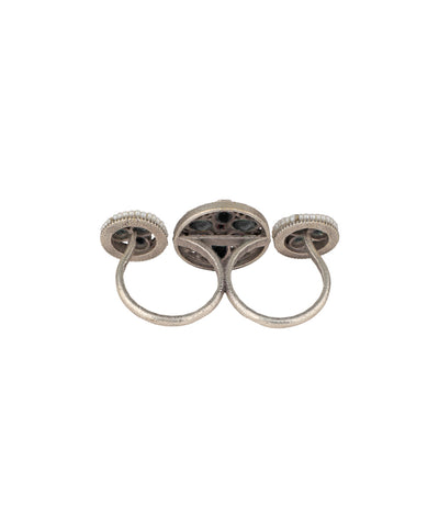 Floral Medallion Trio Ring | Stylika