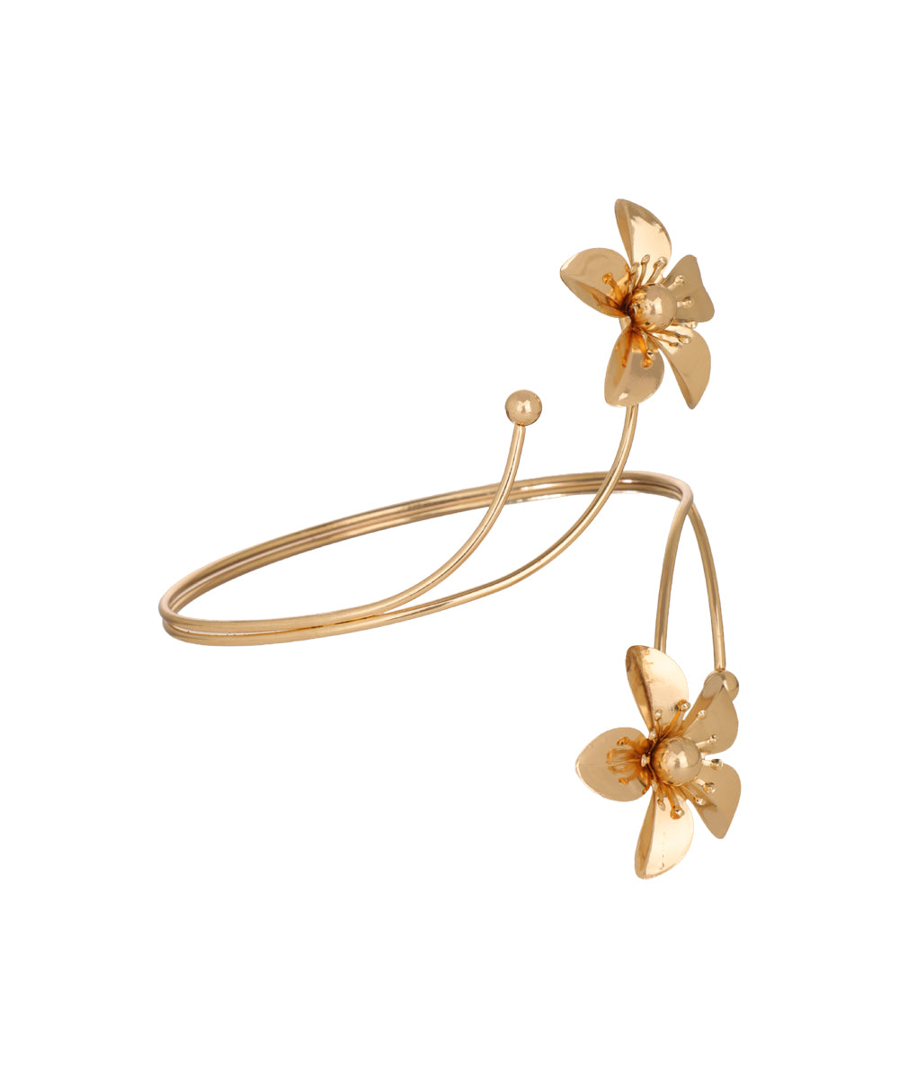 Floral Motif Arm Cuff | Stylika
