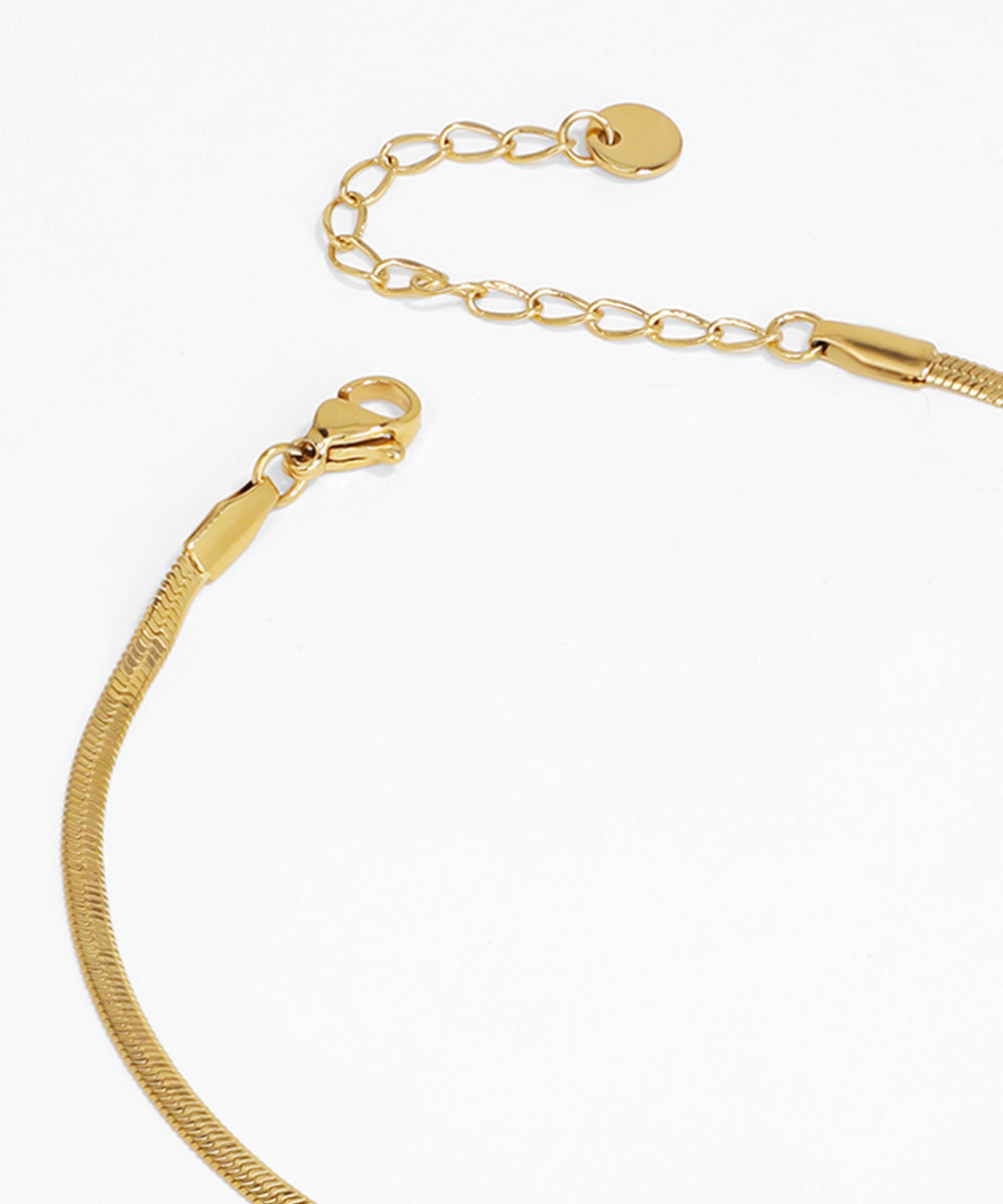 Chic Bow Design Snake Chain Anklet for Everyday Style | Stylika
