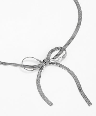 Chic Bow Design Snake Chain Anklet for Everyday Style | Stylika