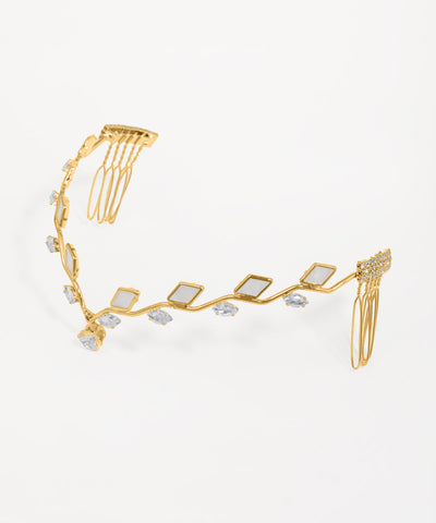 Graceful Vine Motif Tiara | Stylika