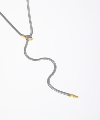 Snake Style Lariat Necklace | Stylika