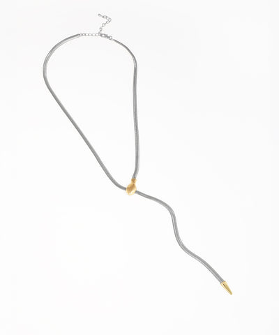 Snake Style Lariat Necklace | Stylika