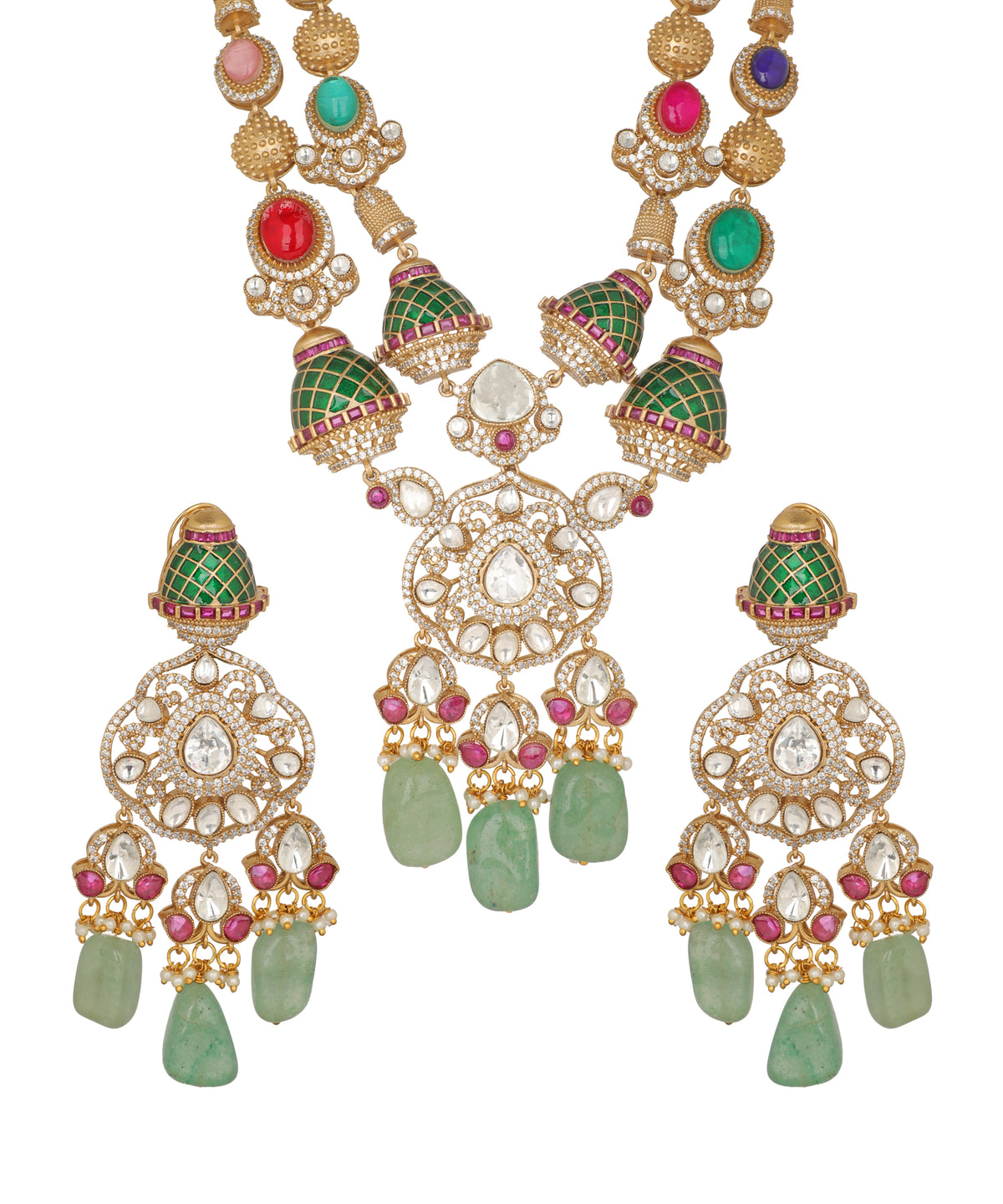 Jhumka Ratna Haar Necklace | Stylika