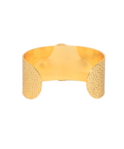 Leopard Print Clover Cuff Bracelet | Stylika