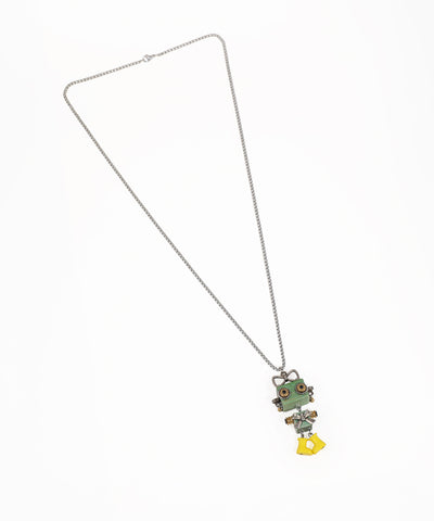 Robot Bow Pendant Necklace | Stylika