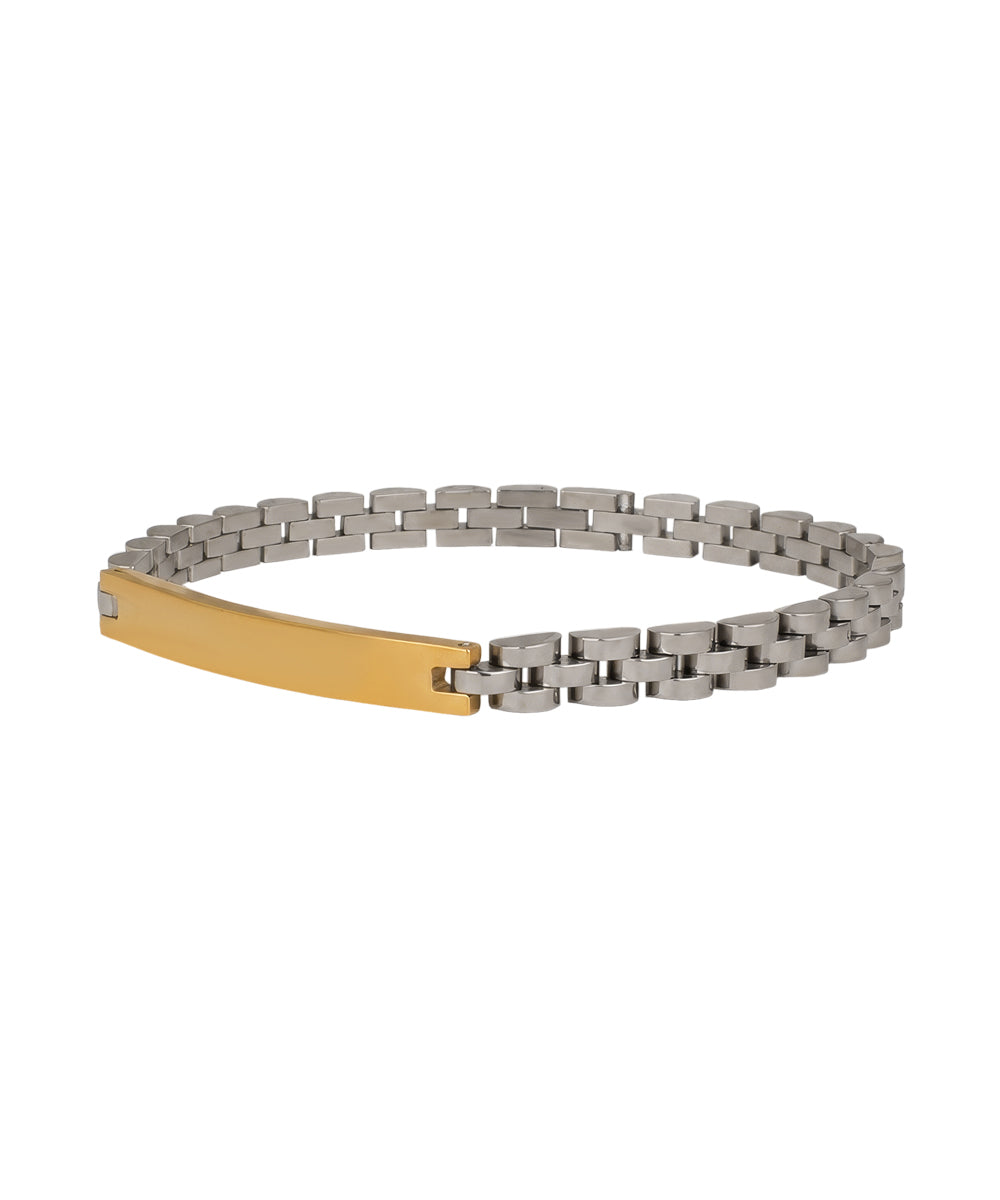 Barplate Link Bracelet | Stylika
