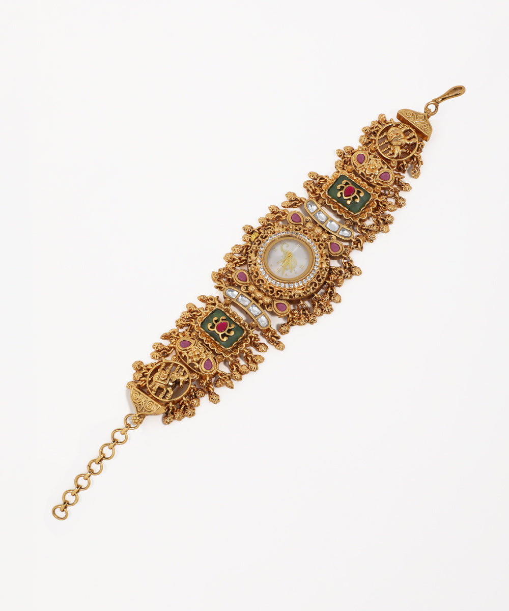 Ornate Heritage Bracelet Watch (Mint) | Stylika