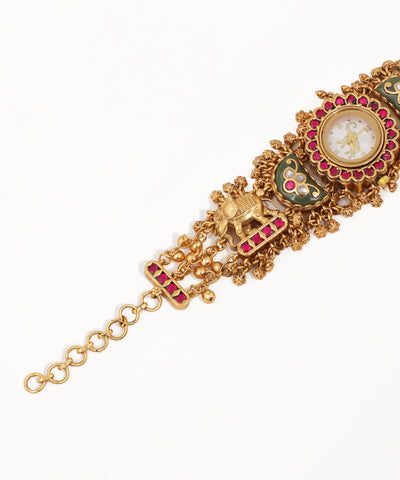 Traditional Elephant Heritage Bracelet Watch (Mint)| Stylika