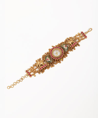 Traditional Elephant Heritage Bracelet Watch (Mint)| Stylika