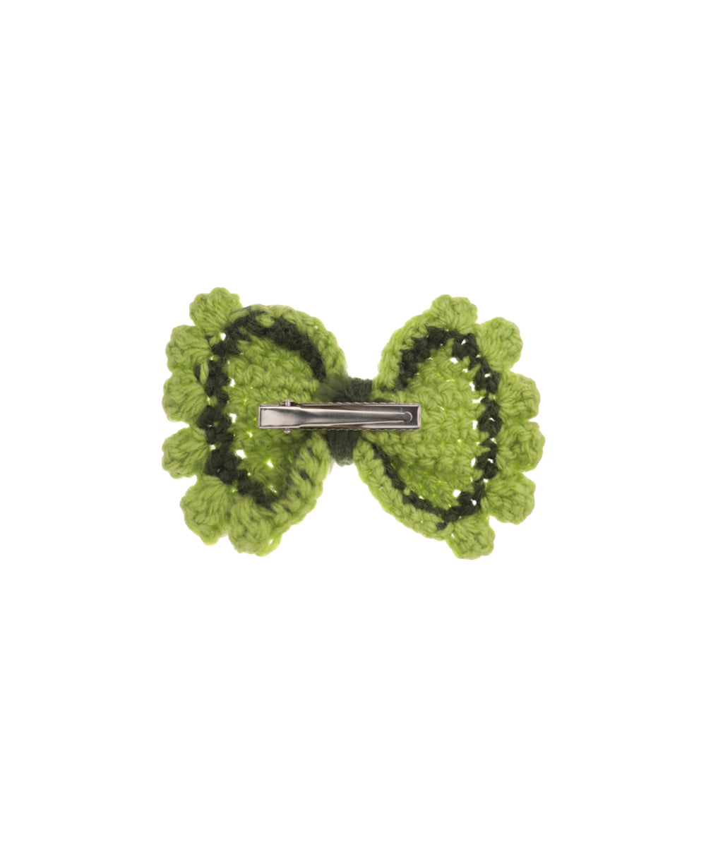 Patterned Bow Crochet Hair Clip | Stylika