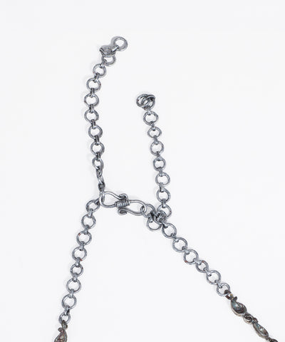 Bull Motifs Oxidised Choker Statement Necklace with Earrings | Stylika