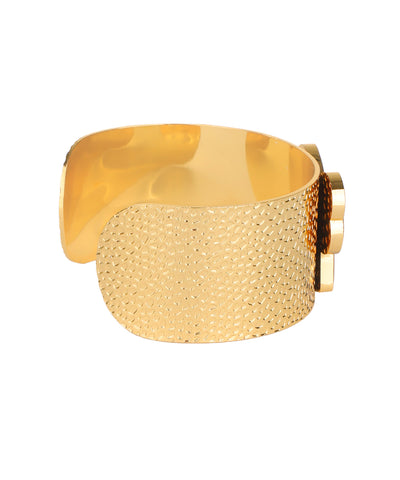 Leopard Print Bow Cuff Bracelet | Stylika