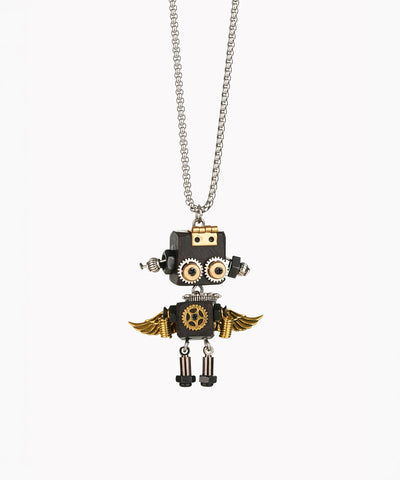 Robot Gearwing Pendant Necklace | Stylika