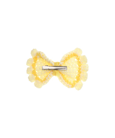 Patterned Bow Crochet Hair Clip | Stylika