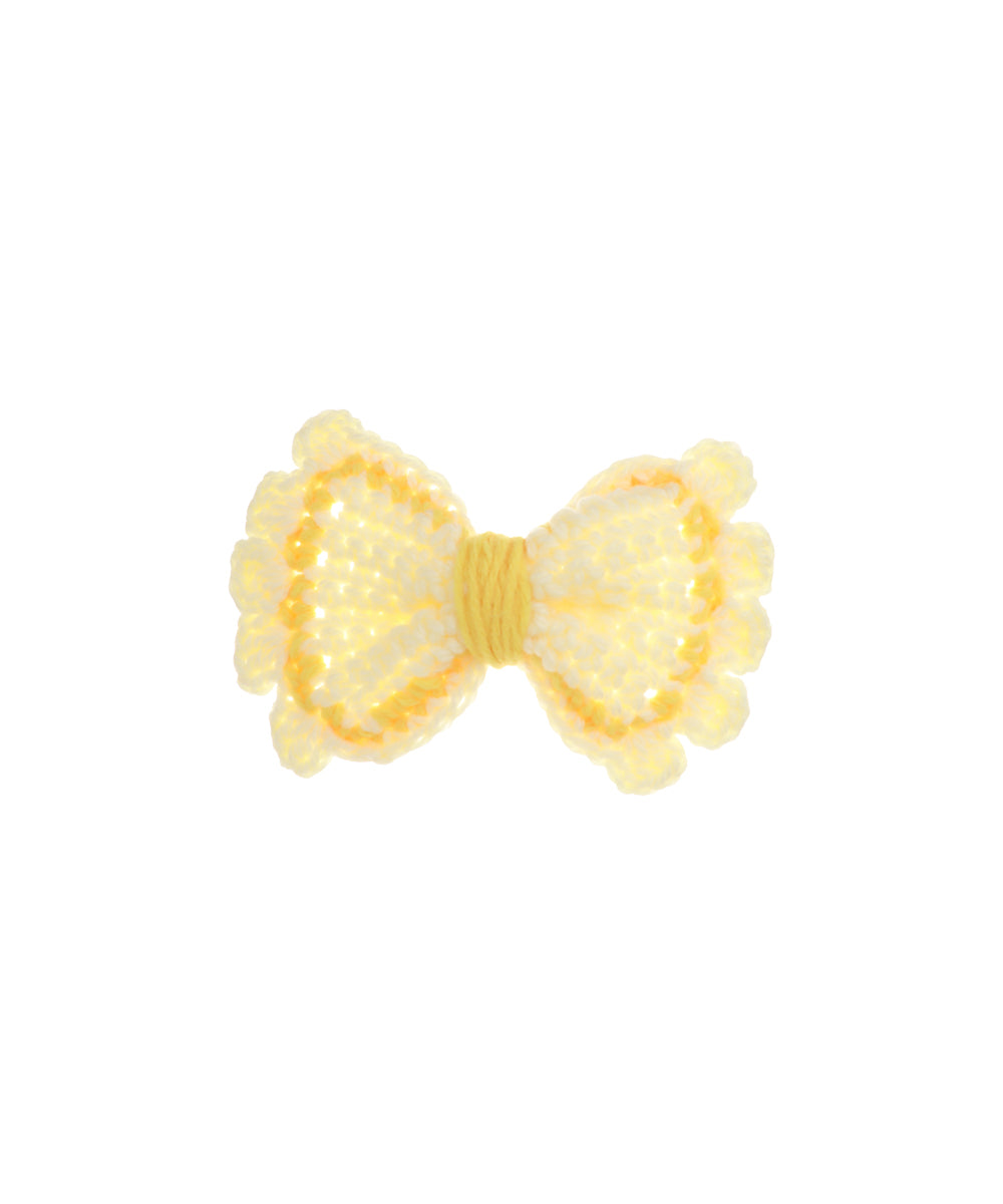 Patterned Bow Crochet Hair Clip | Stylika