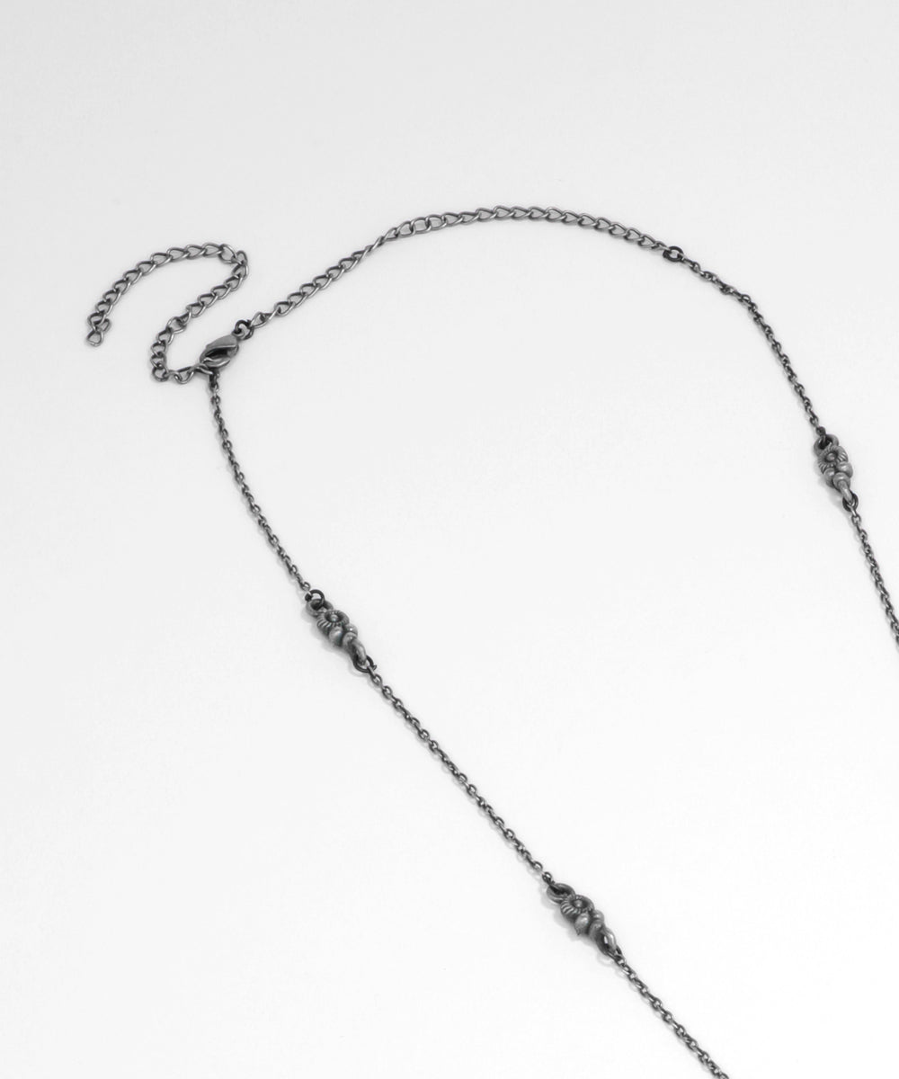 Intricate Geometric Pendant Necklace with Earrings | Stylika